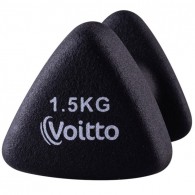 Гантель для фитнеса неопреновая треугольная Voitto 1,5 кг